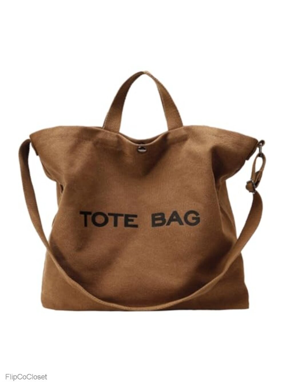 Canvas Tote Bag Large Crossbody Shoulder Top Handle Travel Handbag